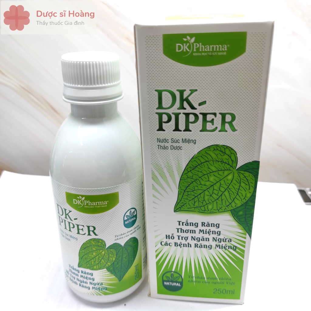 Nước Súc Miệng Thảo Dược DK Piper Chai - Trắng Răng Thơm Miệng 250ml