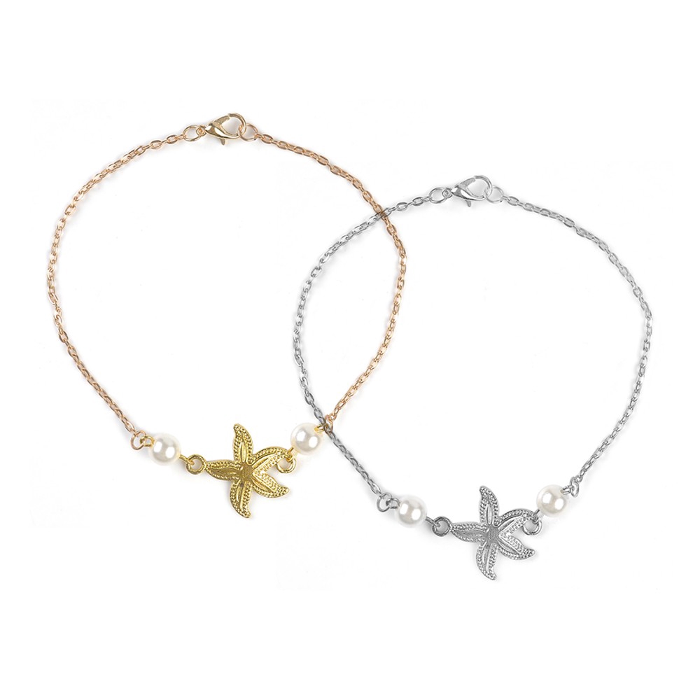 Lắc chân mạ vàng hình sao biển | BigBuy360 - bigbuy360.vn