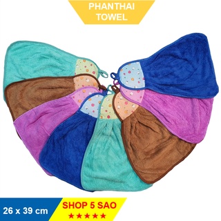 Khăn đa năng lông cừu lau bếp dạng tam giác có móc treo #bonhau