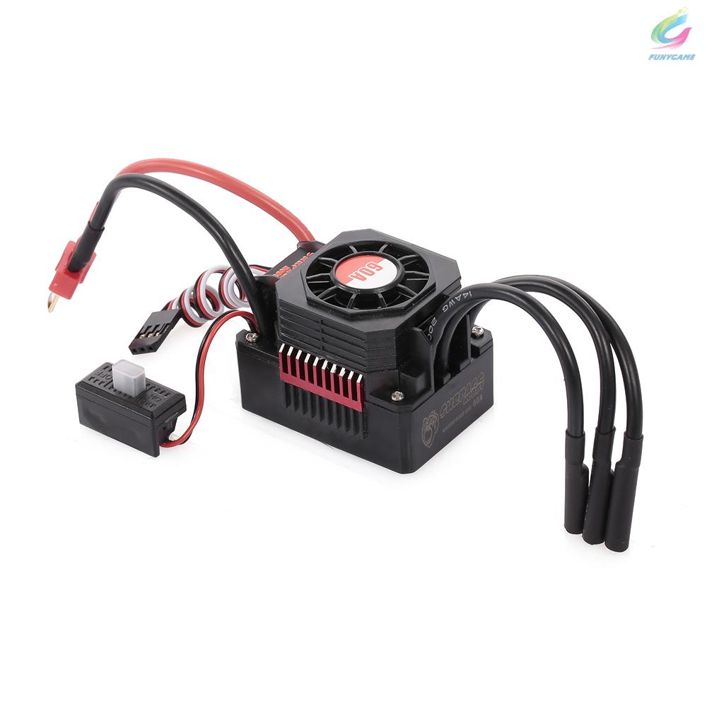 Động Cơ Không Chổi Than Surpass Hobby 3660 2600kv Kèm Bộ Tản Nhiệt Và Esc 60a Bec Cho Xe Điều Khiển Từ Xa 1 / 10 1 / 8