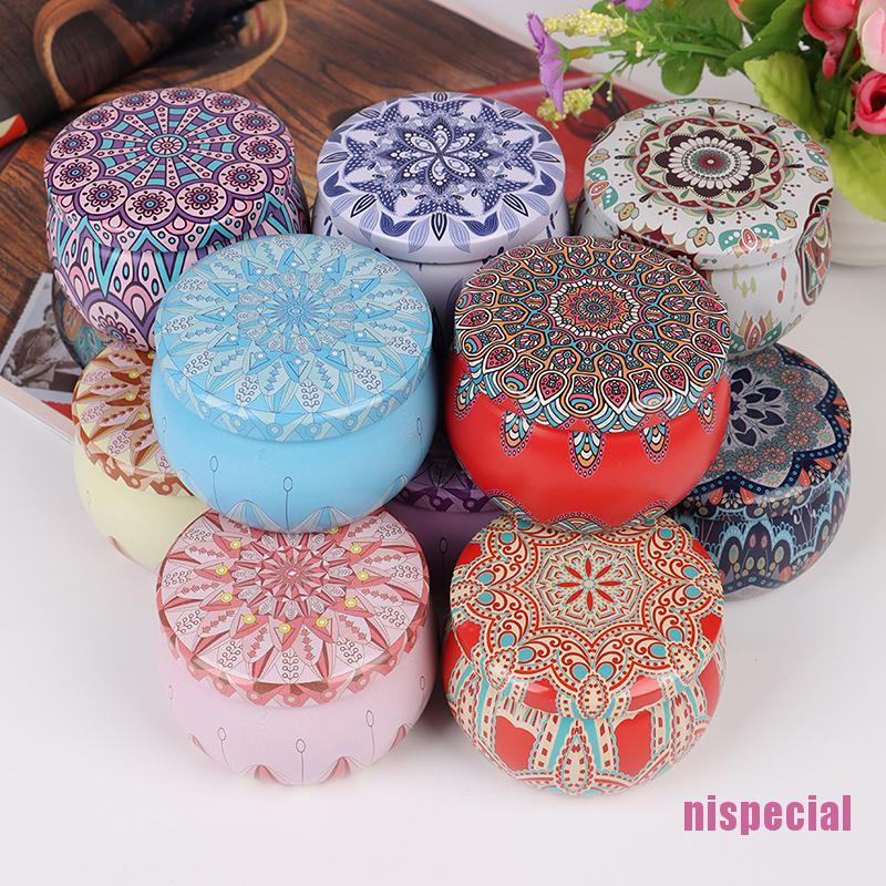 Hộp Thiếc Đựng Nến Thơm Tự Nhiên Trang Trí Nhà Cửa / Ngoài Trời