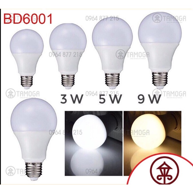Bóng đèn LED BULB 3W, 5W, 9W - Bảo hành 2 năm BD 1010