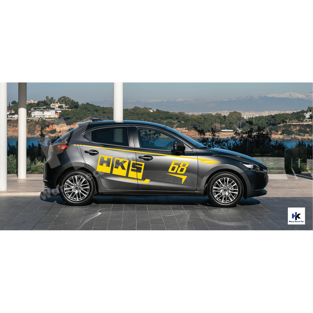Tem xe Mazda 2- decal Mazda 2 phong cách thể thao