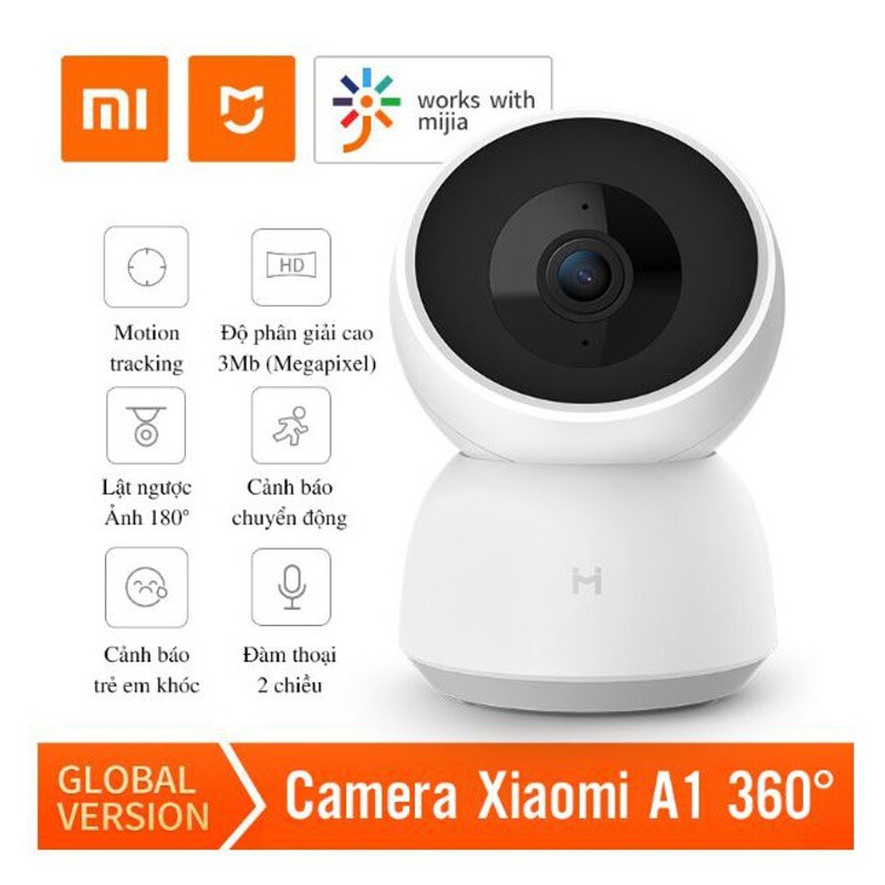 Bản quốc tế 2k 1296p Camera ip Xiaomi Imilab A1 xoay 360 độ