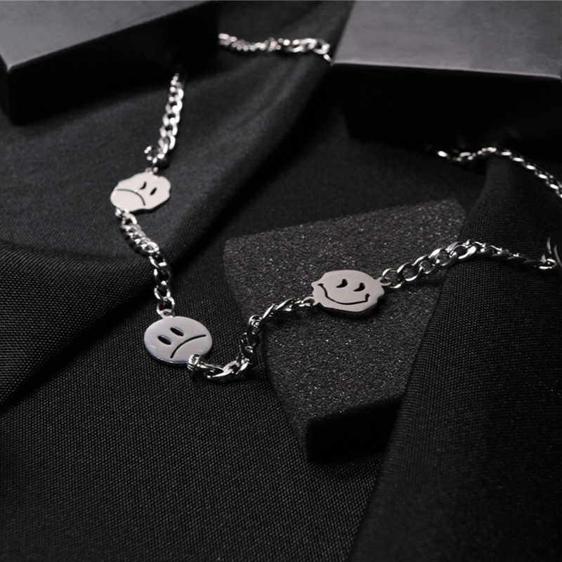 Vòng Cổ Gắn Mặt Hình Mặt Cười Cá Tính Độc Đáo Phong Cách Harajuku Nhật Hàn