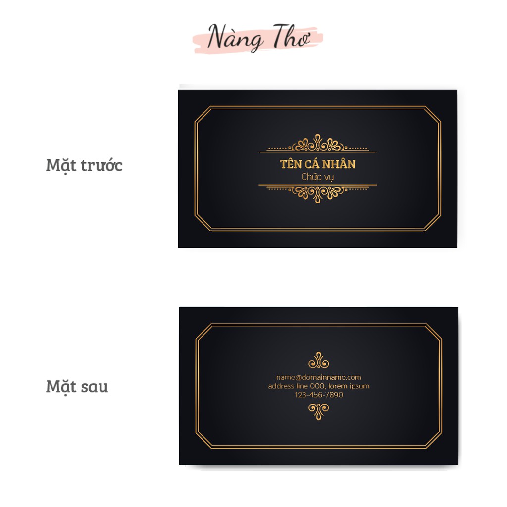 IN NAMECARD DANH THIẾP THIẾT KẾ THEO YÊU CẦU_NÀNG THƠ DESIGN