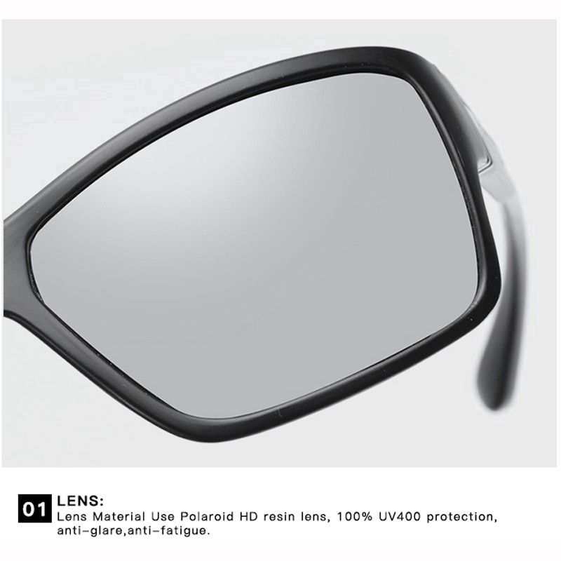 Kính Mát Phân Cực Kiểu Dáng Đơn Giản Dành Cho Nam