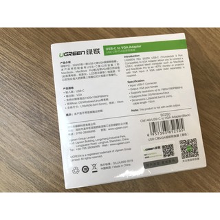 Cáp  USB type-C To VGA UGREEN 50250