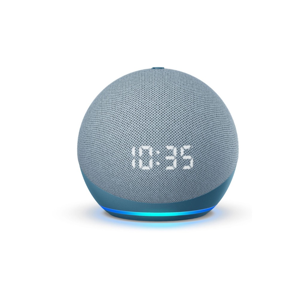 Amazon Echo Dot with Clock (gen 4), loa thông minh tích hợp Alexa và đồng hồ