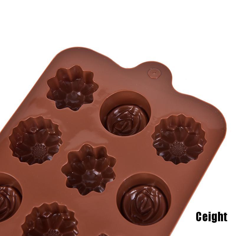 Khuôn bánh hình hoa hồng bằng silicon