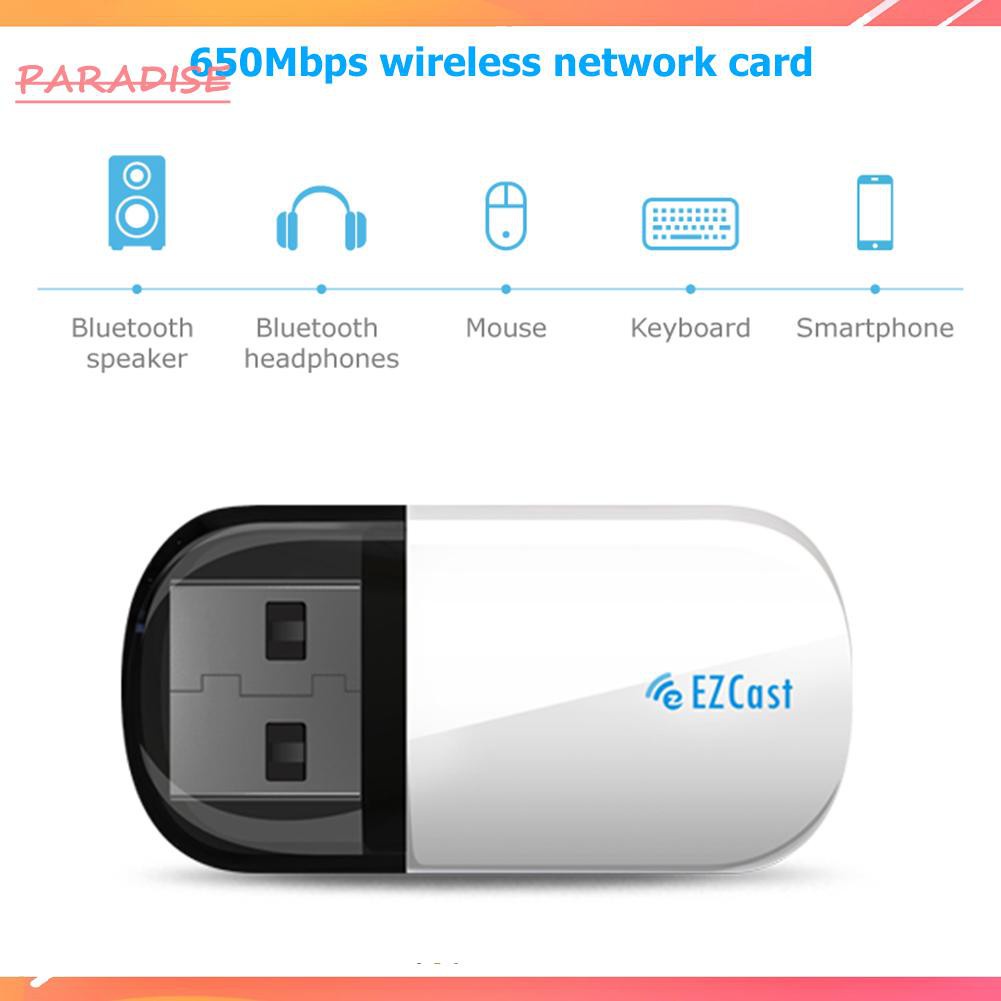 Usb 2.0 Wifi Dongle 2.4ghz + 5.8ghz Bluetooth 4.2 650mbps | BigBuy360 - bigbuy360.vn