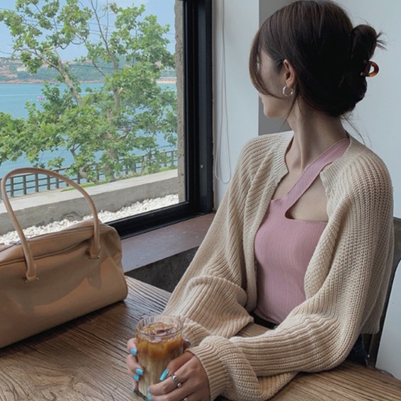 Áo khoác cardigan kiểu dáng xinh xắn phong cách Hàn Quốc cho nữ | BigBuy360 - bigbuy360.vn