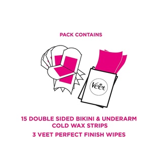 Miếng dán tẩy lông vùng kín veet dùng cho cơ thể / bikini / nách anvishop veet wax trips