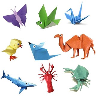 Giấy Thủ Công Origami Chuẩn Đẹp, 20 Tờ 5 Màu Size A4, Giấy Xếp Cò