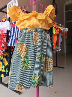 Combo 2set dứa- quần chip cho bé