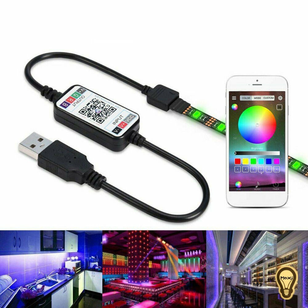Đèn Led 5M RGB Bọc Silicon Chống Nước Quay video cuốn hút Triệu view Đèn trang trí phòng ngủ bàn làm việc