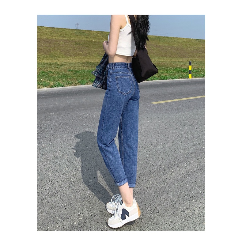 [60kg-90kg] Quần jean baggy nữ BigSize Lưng gài Khoen Kiểu khuy tăng đơ, màu xanh đá phom TO rộng đủ size 105 MLJ