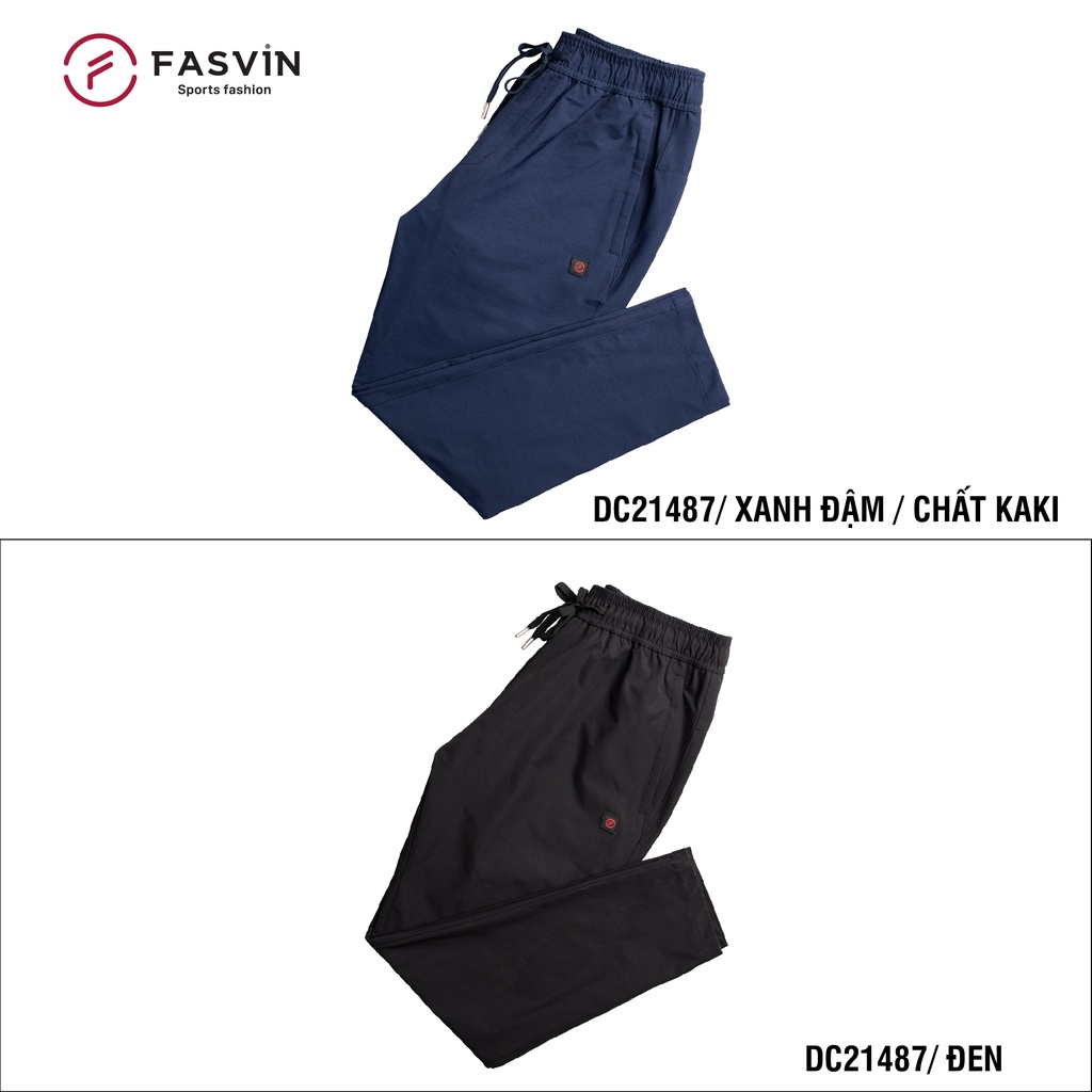 Quần Gió Nam Dài Thể Thao FASVIN DC21487.HN Dáng Baggy Thoải Mái Vải Gió Chun Cao Cấp Hàng Nhà Máy