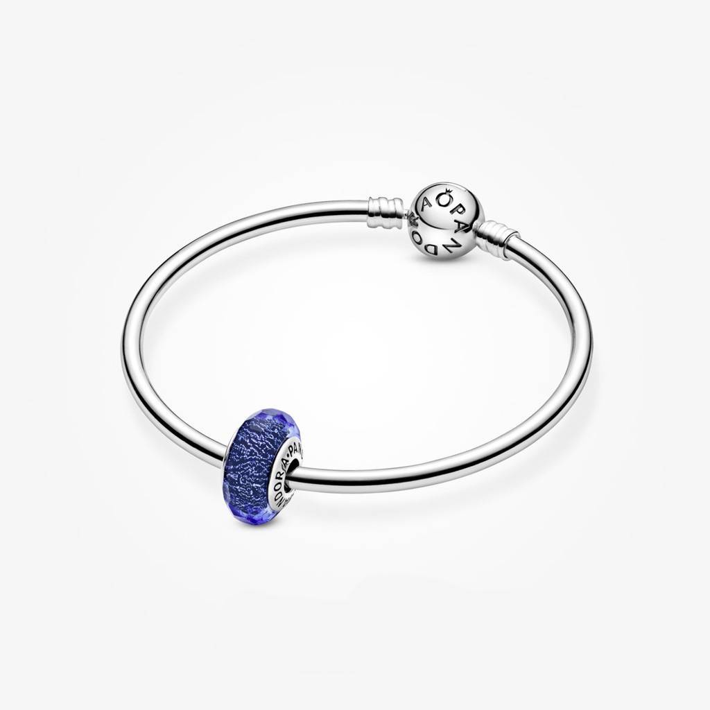 Pandora Mặt Dây Chuyền Thủy Tinh Murano Màu Tím