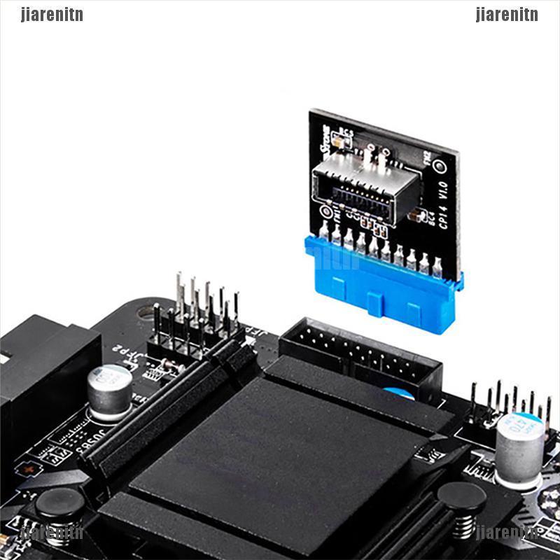 （jiarenitn）USB3.0 To USB 3.1 Type C front Type E Adapter 20pin to 19pin Expansion Module