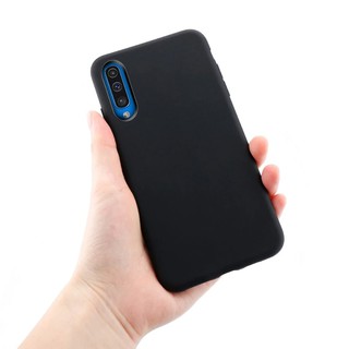 Ốp lưng silicon màu đen cho Samsung A30, A30s