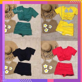 Bikini, bộ bơi áo xoắn ngực, quần đùi nhún cực dễ thương và sexcy - EVA shop