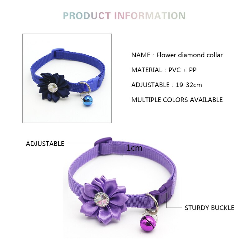 Vòng Cổ Gắn Chuông Dễ Thương Cho Thú Cưng