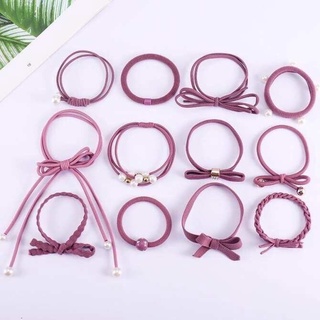 Hộp 12 chun buộc tóc sang trọng cho bạn gái