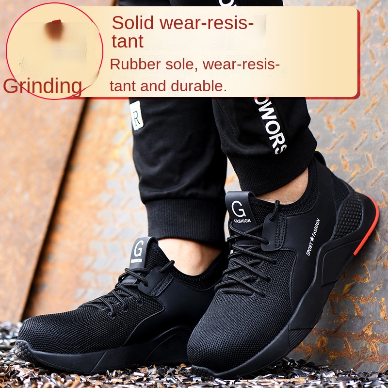 Giày bảo hộ lao động siêu nhẹ chống mài mòn thoáng khí size 35-50 thời trang cho nam và nữ
