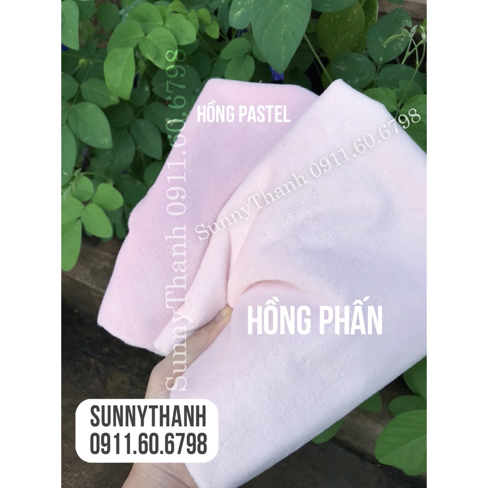 1mx1m6 TONE PASTEL Vải lông nhung SunnyThanh Hàn Quốc cao cấp