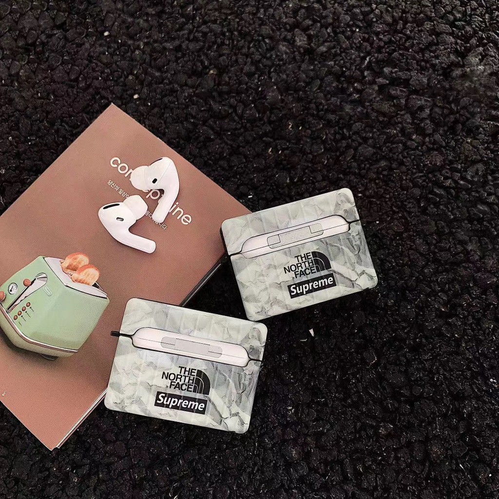 THE NORTH FACE Sang Trọng Vỏ Bảo Vệ Hộp Sạc Tai Nghe Airpods In Chữ Supreme Xinh Xắn Ốp | BigBuy360 - bigbuy360.vn