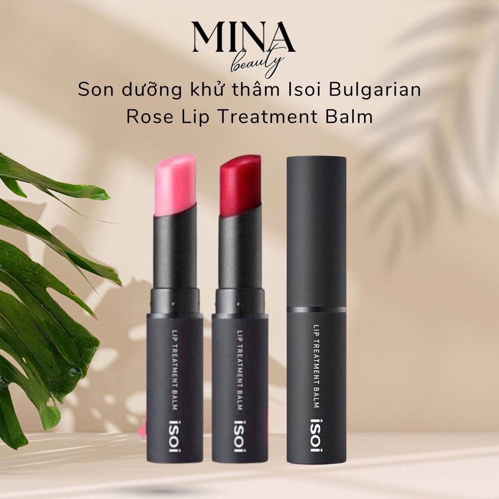 Son khử thâm Isoi Bulgarian Rose Lip Treatment Balm son dưỡng khử thâm môi Hàn MINA BEAUTY