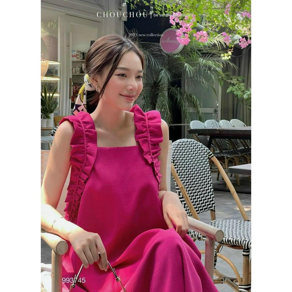 Đầm Maxi Dáng Dài Tay Bèo Trơn Siêu Xinh CC0041