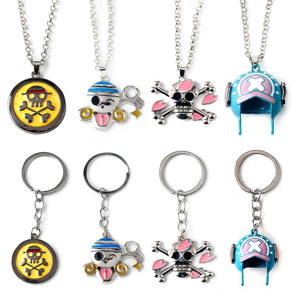 JARRED Vòng cổ Kim Loại Mặt Hình Bộ Xương Luffy Trong Phim One Piece