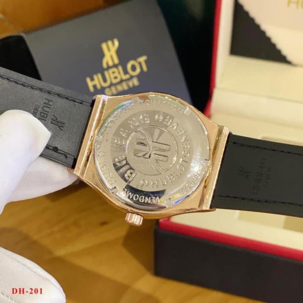 Đồng hồ nam Hublot - Đồng hồ máy pin thể thao, bảo hành 12 tháng DH201 - Tặng hộp da + vòng tì hưu | BigBuy360 - bigbuy360.vn
