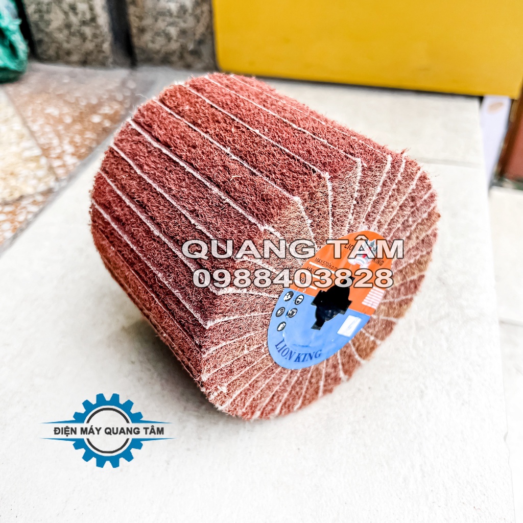 Quả Lô Đỏ Xen Nhám Đánh Xước - Đánh Bóng Bề Mặt Inox 80#