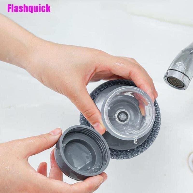 [GIÁ SỈ] Dụng cụ cọ rửa xoong nồi đa năng có bình chứa dầu - cọ xoong nồi đa năng
