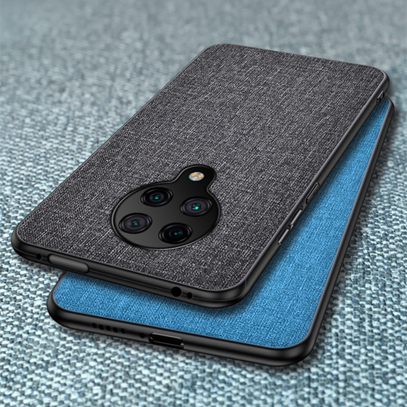 Ốp điện thoại vải kết hợp PC cứng viền TPU mềm cho XIAOMI REDMI K30 PRO