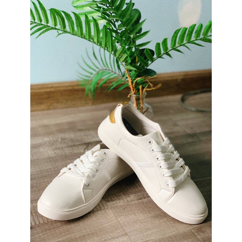 Giày Nam Trắng Gót Vàng Sành Điệu Cao Cấp ( Tặng Nước Hoa ) | BigBuy360 - bigbuy360.vn