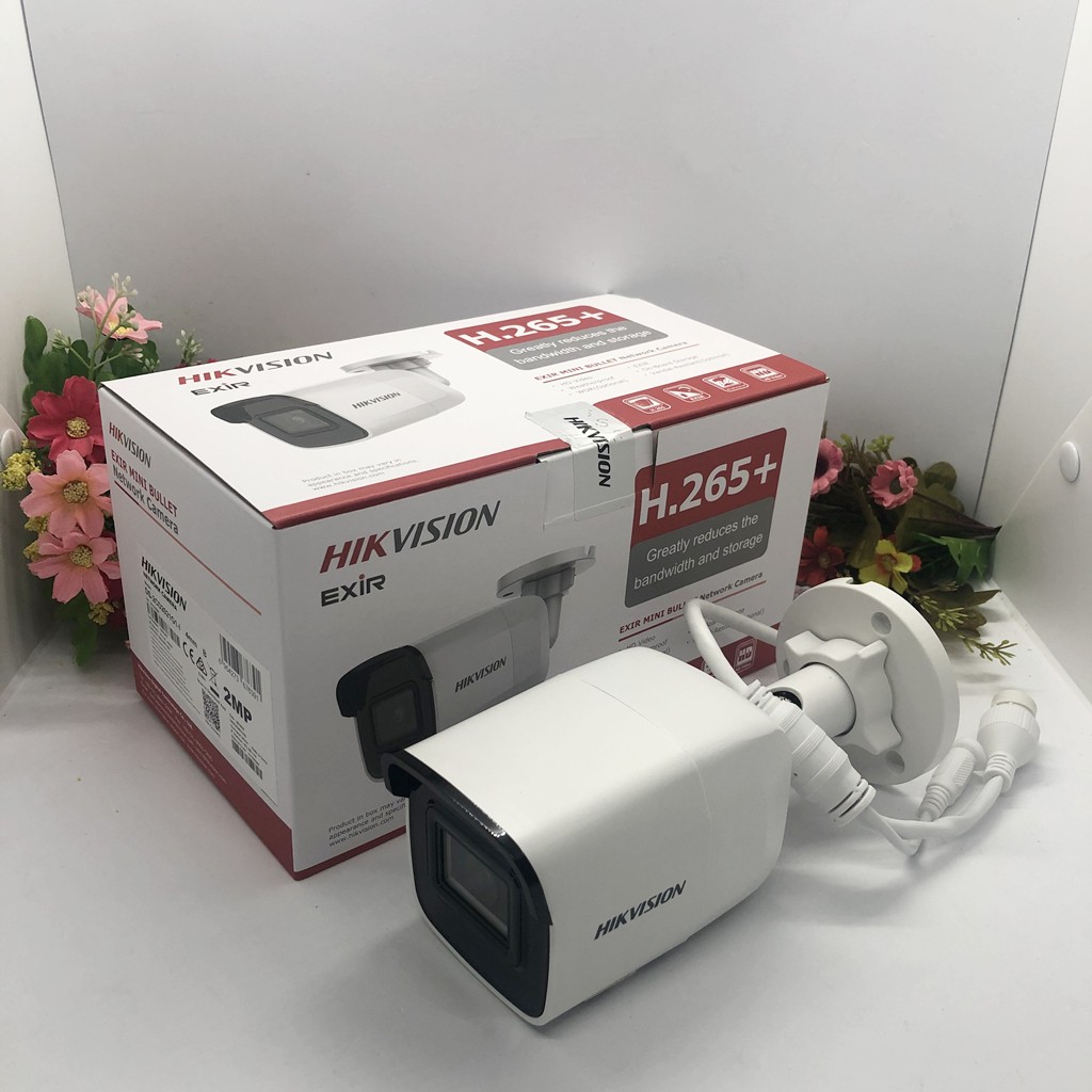 [Mã 159ELSALE hoàn 7% đơn 300K] Camera IP Hikvision DS-2CD 2021G1-I 2.0Megapixels dạng thân