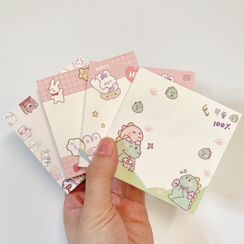 Giấy note ghi chép Vuông cute, giấy nhớ phong cách Hàn quốc- PK018