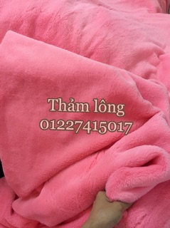 Thảm lông hồng mịn
