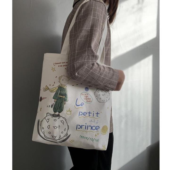 Túi vải canvas, túi tote nữ phong cách Ulzzang Le Petit Prince