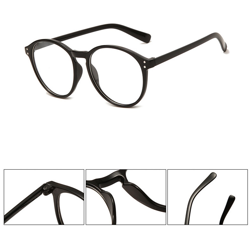 Mắt Kính Gọng Tròn Chống Ánh Sáng Xanh Phong Cách Retro Thời Trang Cho Nữ