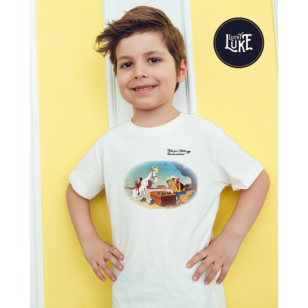 Áo thun Cotton Unisex - Movie - Lucky Luke - Lucky luke