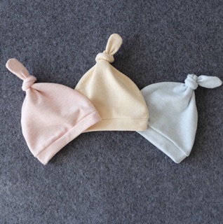 MŨ COTTON CHO BÉ TRAI/GÁI KIỂU THẮT NÚT