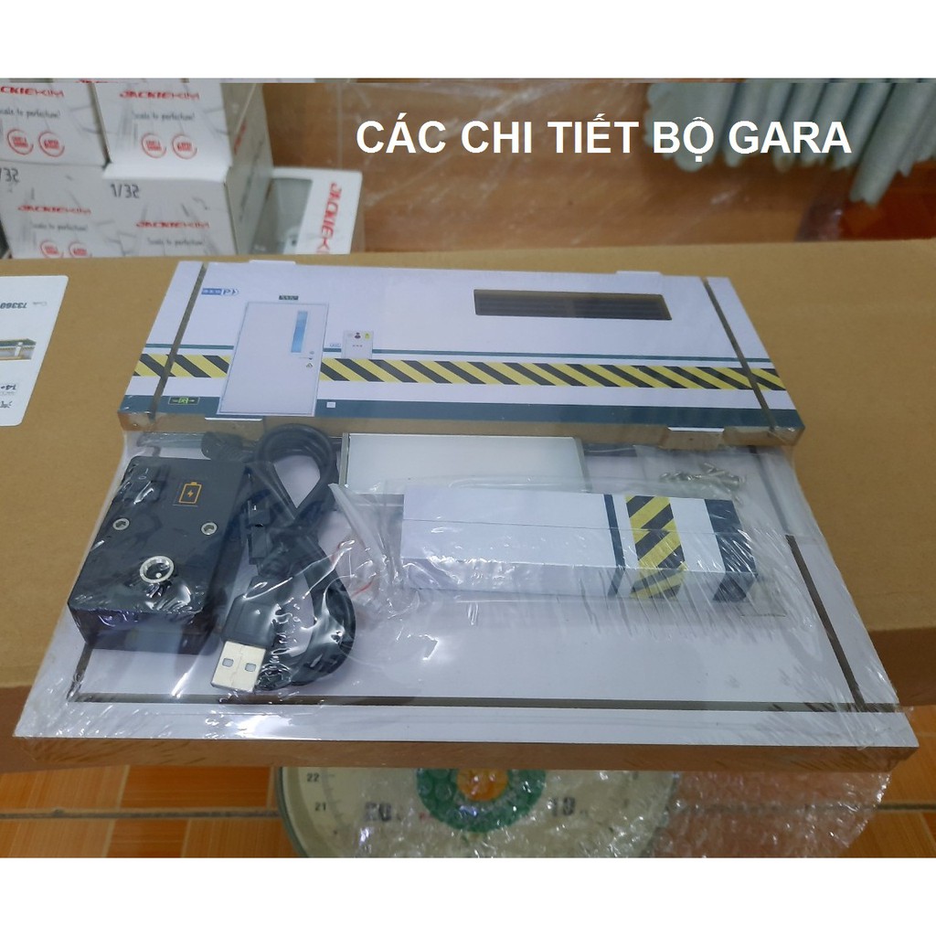 Gara trưng bày xe mô hình ô tô tỉ lệ 1:32 có đèn chiếu sáng