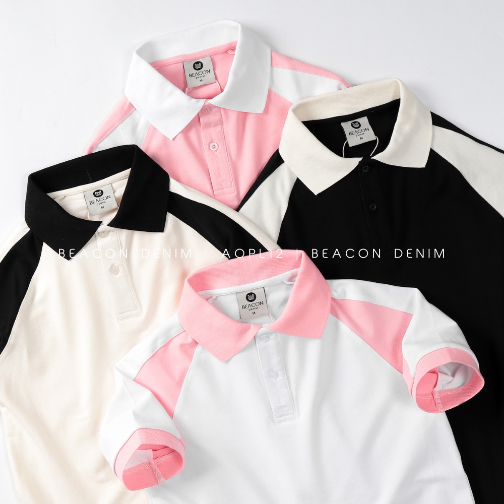 [NEW] Beacon Denim (Bờm Store) - Áo thun polo nam phối xéo mã aopl12
