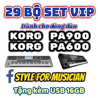 29 bộ set dành cho korg pa600 pa900 tặng kèm usb 16gb