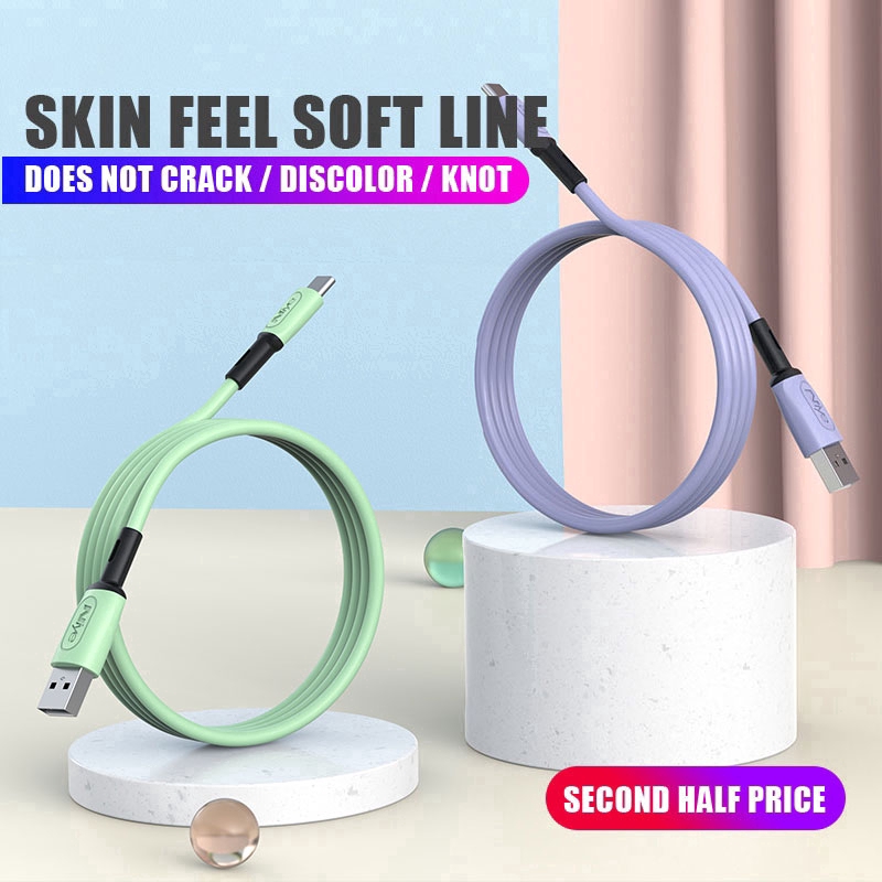 VANSEN Type-C Liquid Silicone Macaron Cable Colorful Data Cable Fast Charging Data Cable